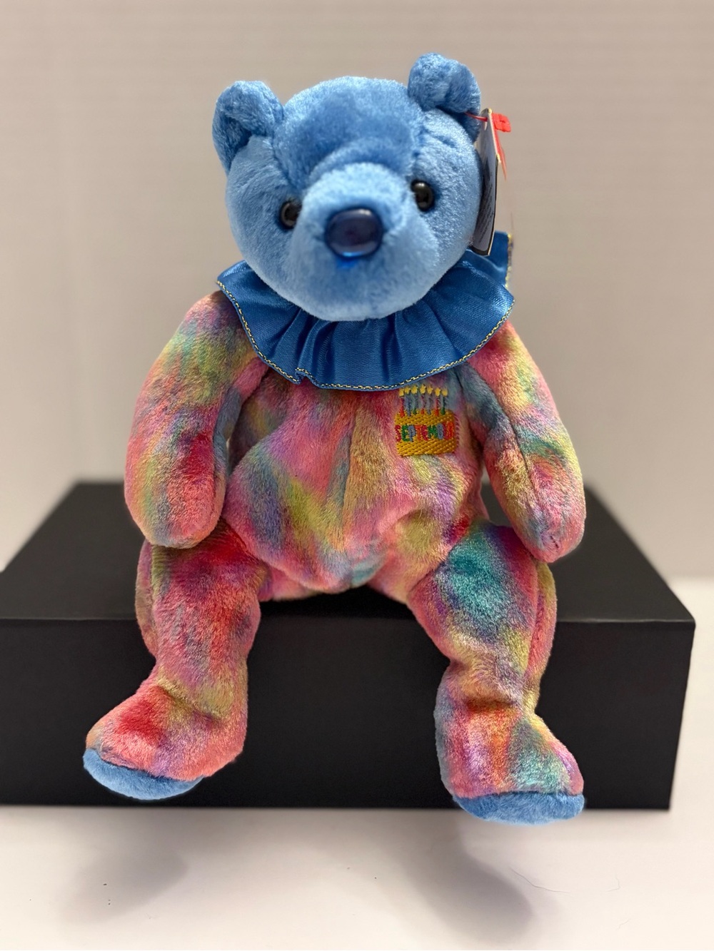Ty Beanie Baby September Birthday Bear 2001 Sapphire NWT